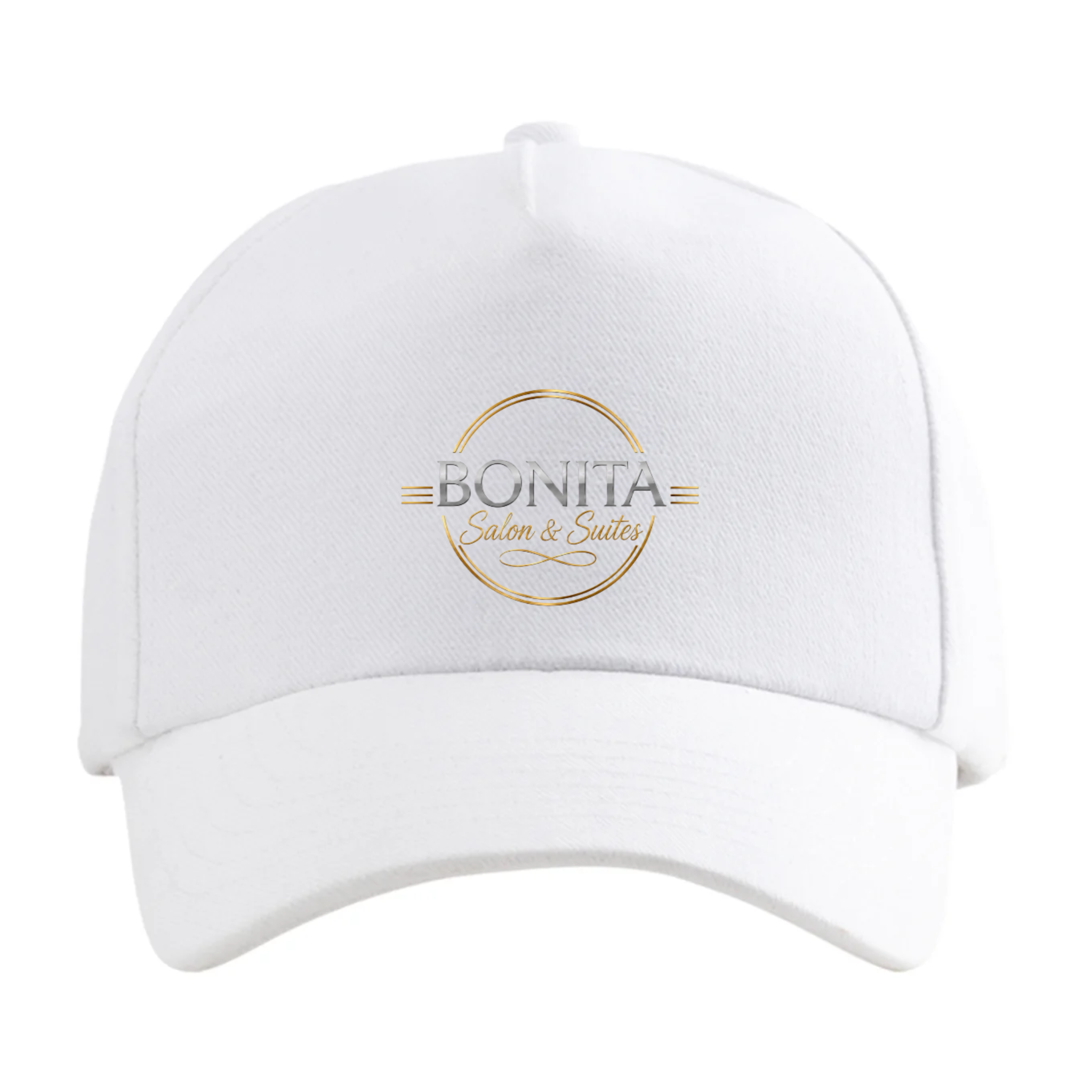 White Bonita Salon and Suites logo cap
